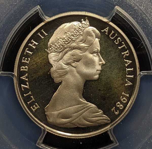 1982 Proof Ten Cent 10c Australia PCGS PR68DCAM FDC UNC #3852