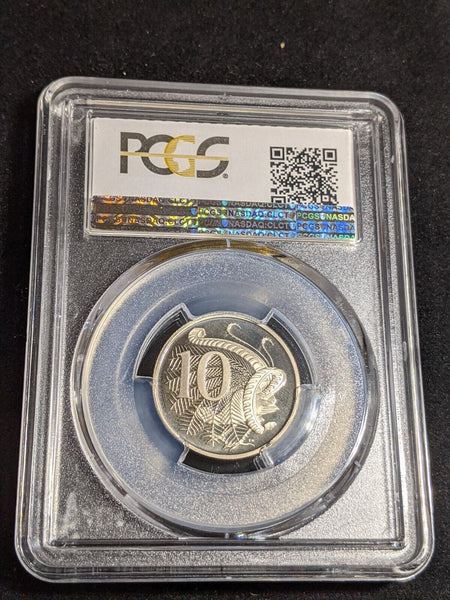 1982 Proof Ten Cent 10c Australia PCGS PR68DCAM FDC UNC #3852