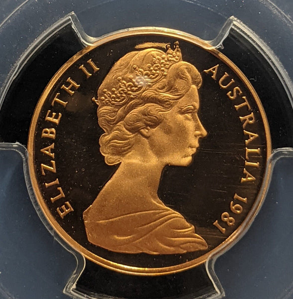 1981 Proof Two Cent 2c Australia PCGS PR68DCAM FDC UNC #3858