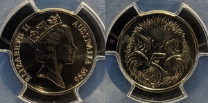 1996 Five Cent 5c Australia PCGS MS67 FDC GEM UNC #3866