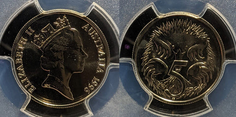 1996 Five Cent 5c Australia PCGS MS67 FDC GEM UNC #3866