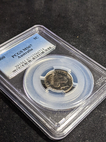2000 Five Cent 5c Australia PCGS MS67 FDC GEM UNC #3873