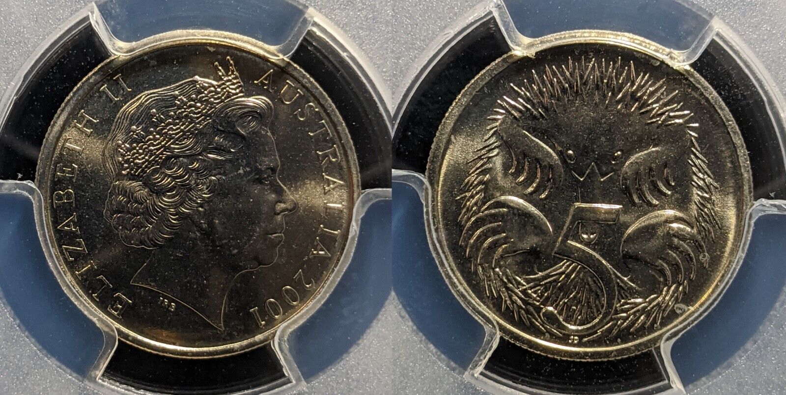 2001 Five Cent 5c Australia PCGS MS67 FDC GEM UNC #3874