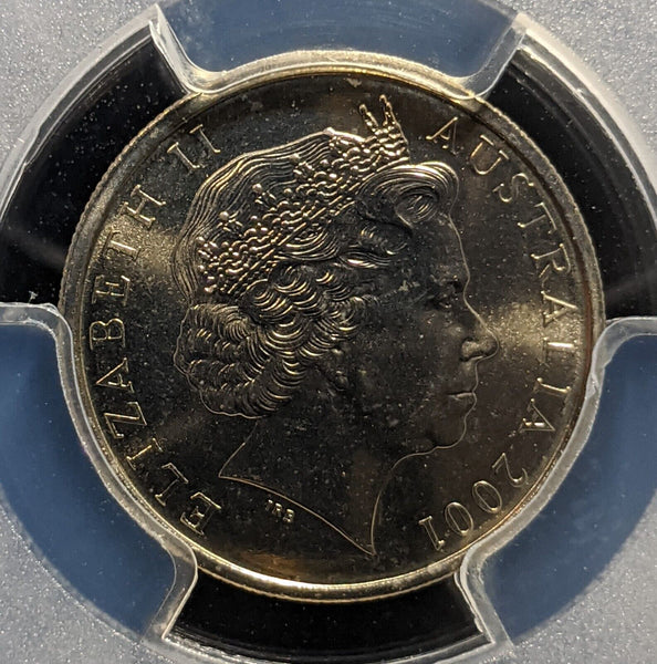 2001 Five Cent 5c Australia PCGS MS67 FDC GEM UNC #3874