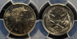 2002 Five Cent 5c Australia PCGS MS67 FDC GEM UNC #3875