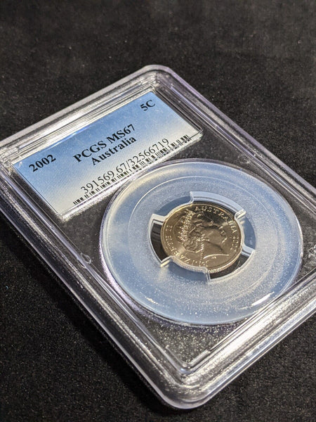 2002 Five Cent 5c Australia PCGS MS67 FDC GEM UNC #3875