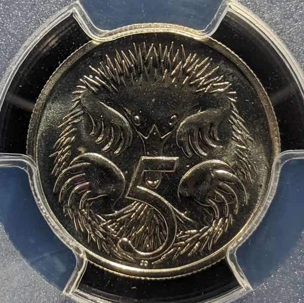 1991 Five Cent 5c Australia PCGS MS66 GEM UNC #3876