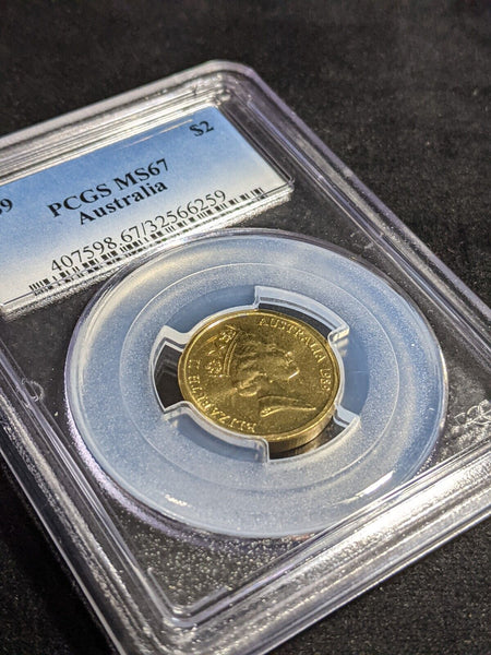 1989 Two Dollar $2 Australia PCGS MS67 FDC GEM UNC #3881