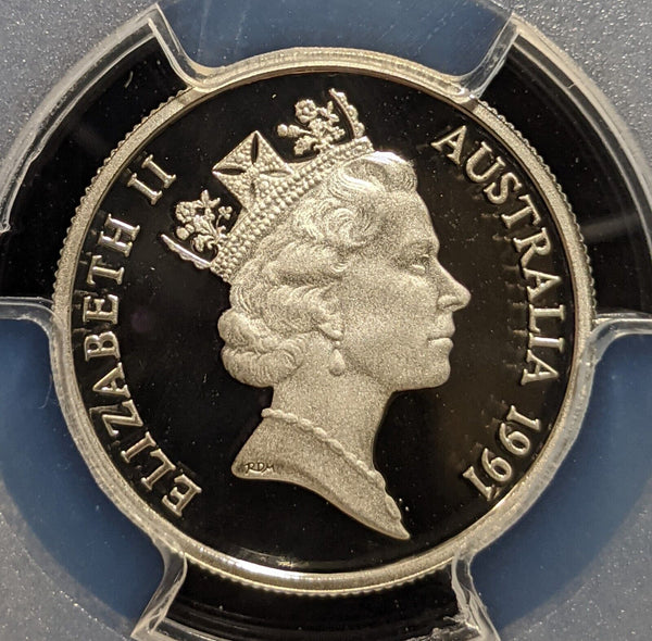 1991 Proof Silver Five Cent 5c Australia PCGS PR69DCAM FDC UNC #3878
