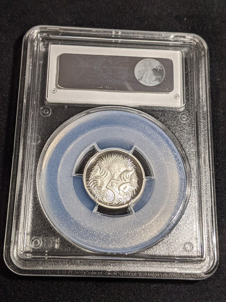 1991 Proof Silver Five Cent 5c Australia PCGS PR69DCAM FDC UNC #3878