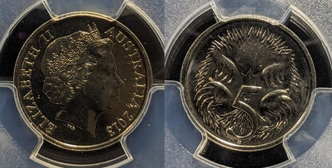 2013 Five Cent 5c Australia PCGS MS65 GEM UNC #3889
