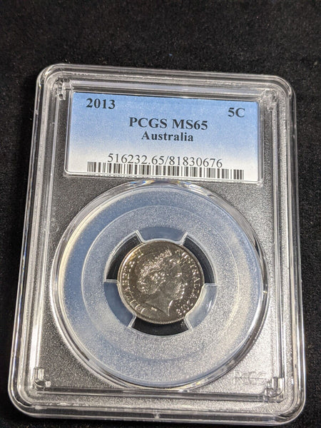 2013 Five Cent 5c Australia PCGS MS65 GEM UNC #3889