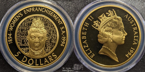 1994 Proof Five Dollar $5 Enfranchisement Australia PCGS PR69DCAM FDC UNC #3891