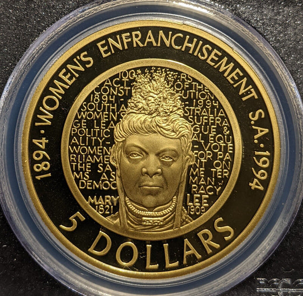 1994 Proof Five Dollar $5 Enfranchisement Australia PCGS PR69DCAM FDC UNC #3891